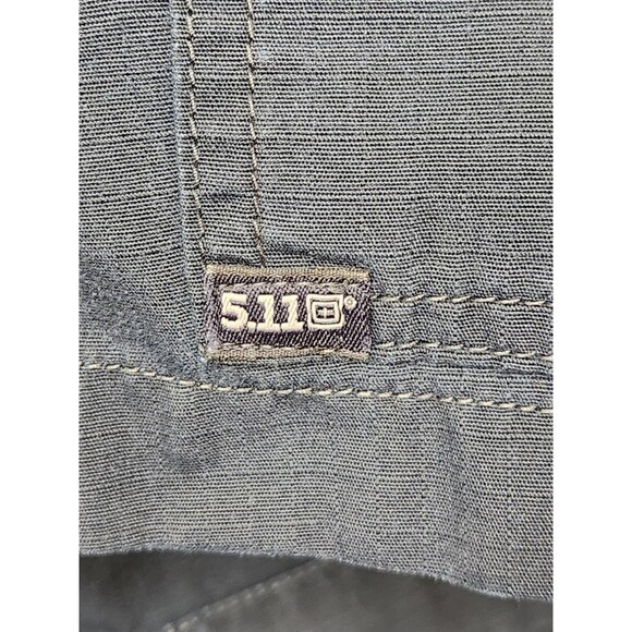 5.11 Tactical Taclite Pro Ripstop Shorts Men's 34 Navy Blue Cargo 11" Lot Of 2 - Picture 10 of 11